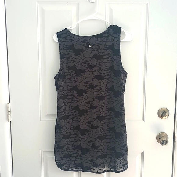 Tangerine long tunic style tank top in black and gray size M - Picture 3 of 7